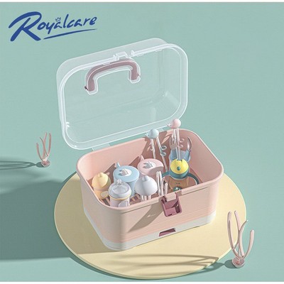 Hộp phơi úp bình sữa Royalcare có nắp đậy và khay hứng nước
