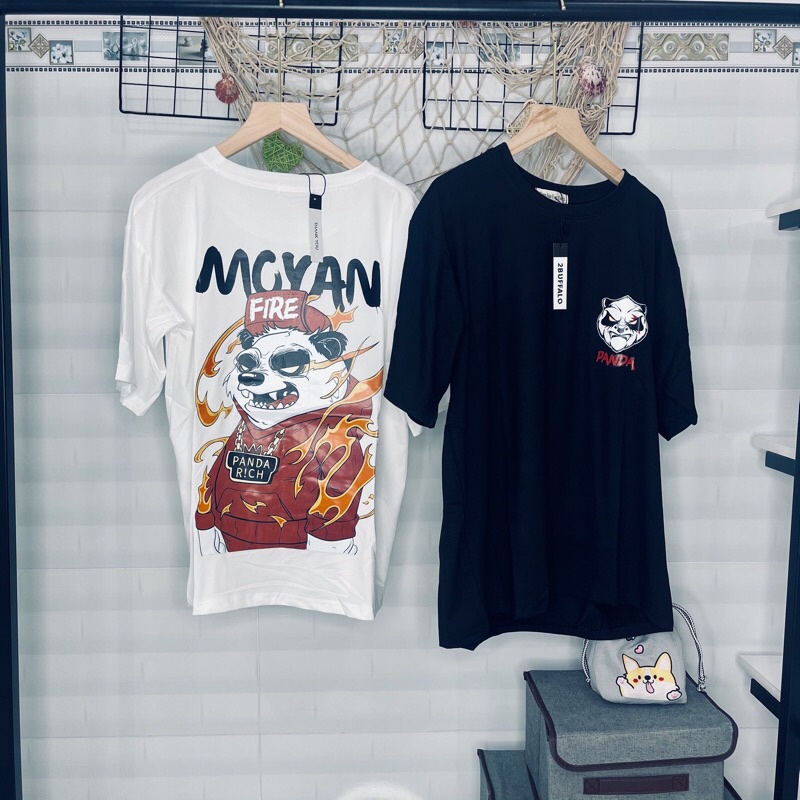 [2Buffalo] Áo thun Unisex, Áo thun nam nữ tay ngắn Rich Panda co giãn 4 chiều vải spandex form oversize mát mẻ | BigBuy360 - bigbuy360.vn