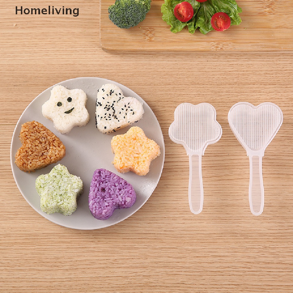 Set 2 Khuôn Làm Cơm Nắm Hình Tròn Phong Cách Nhật Bản DIY