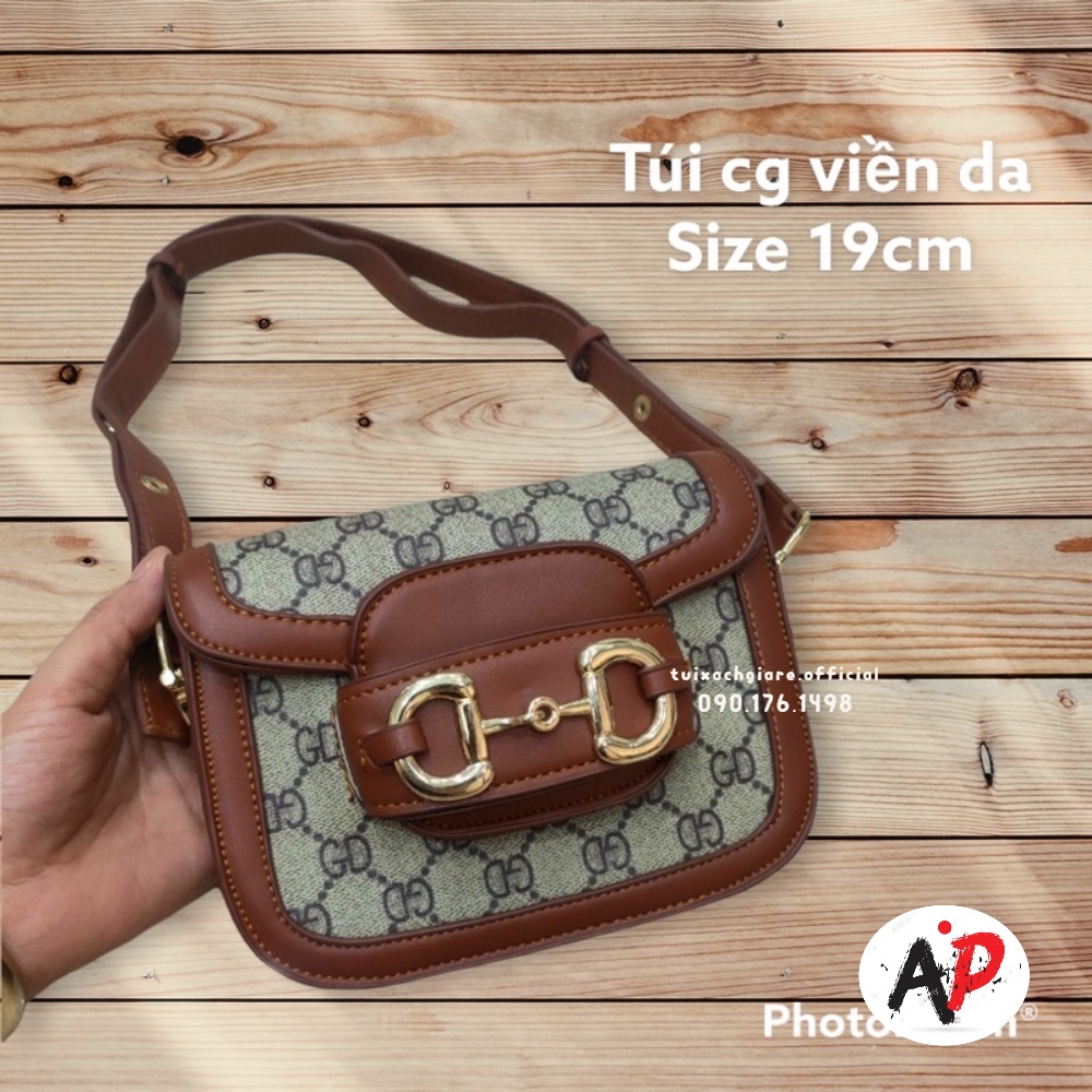 túi xách nữ đeo chéo c.g viền da - SHOP TX GIA RE
