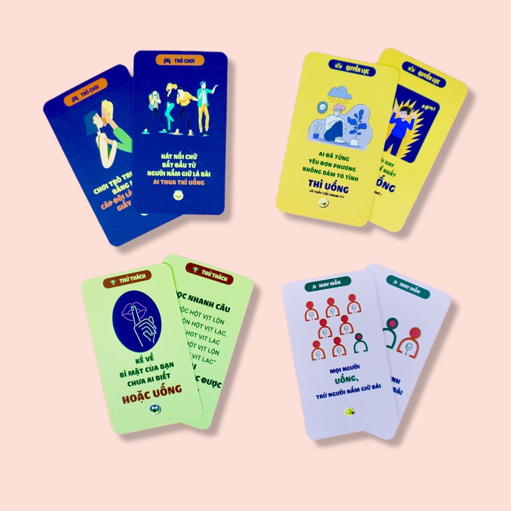 Bài Drinking Game U Là Trời 100 lá Bài thử thách dành cho hội nhóm
