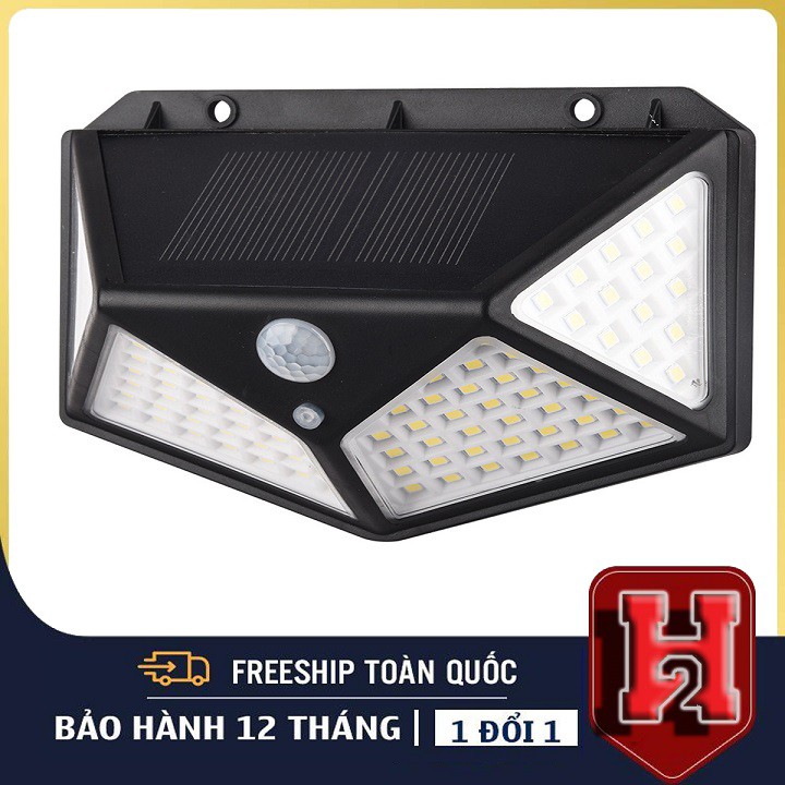 [Rẻ Nhất Shopee]❣️Đèn LED Năng Lượng Mặt Trời Cảm Biến_Chống Trộm_100 Led❣️