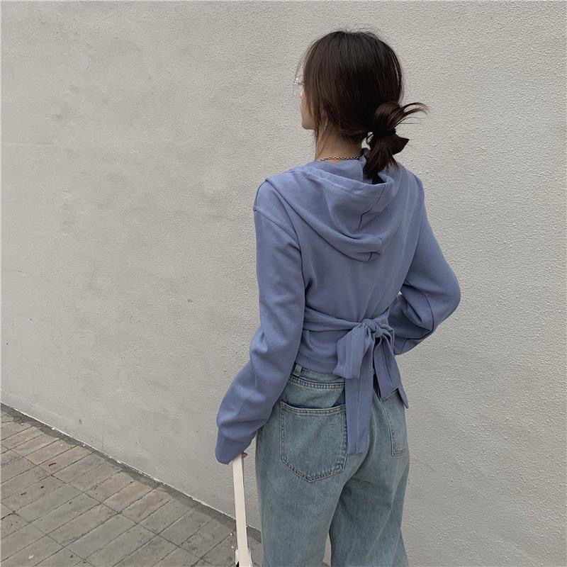 COZOK Áo Hoodie tay dài form rộng kiểu Hàn Quốc hợp thời trang