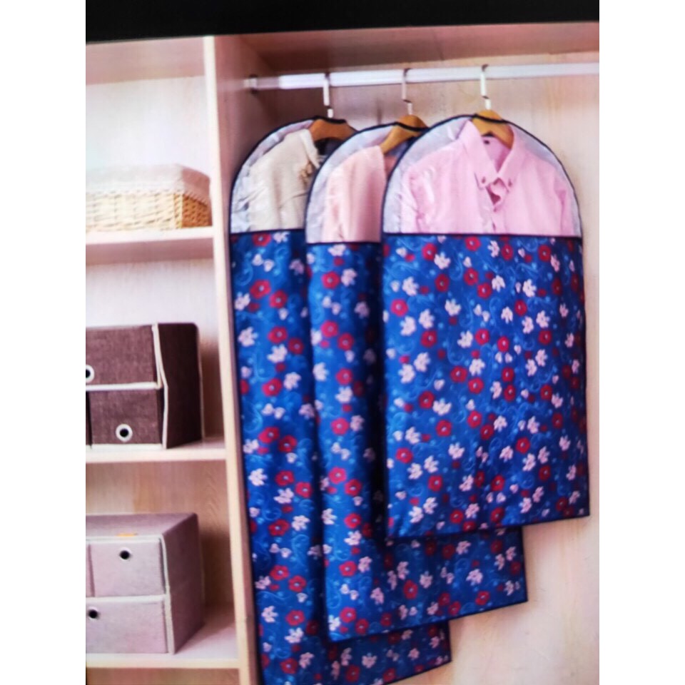 BỘ 3 TÚI BỌC QUẦN ÁO CÁC CỠ TREO KHỎI BẨN