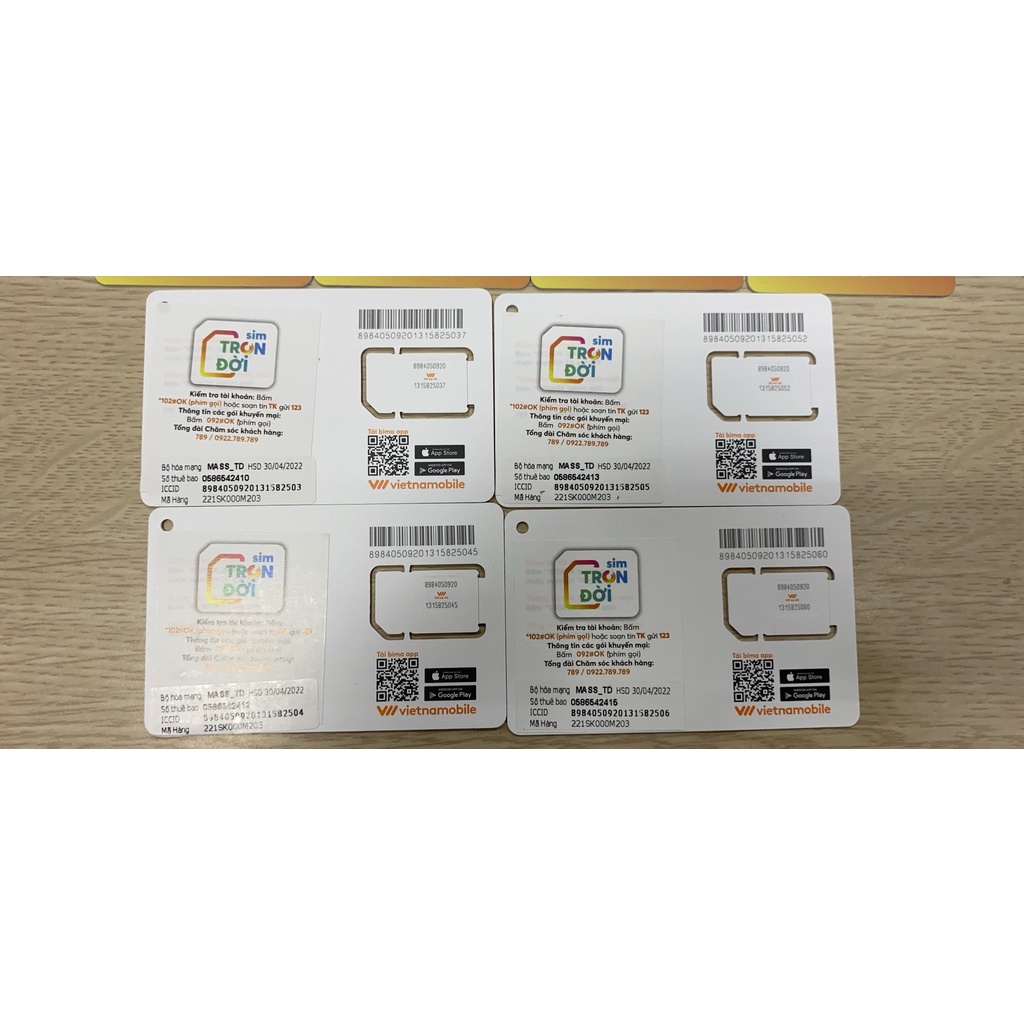 Sim Việt Nam Mobile data, void