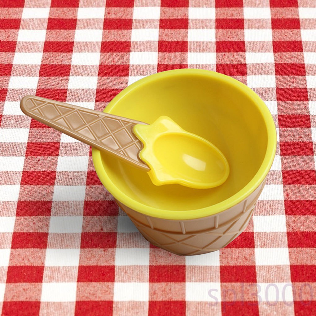 Bộ Tô Và Muỗng Ăn Hình Que Kem Đáng Yêu Cho Bé