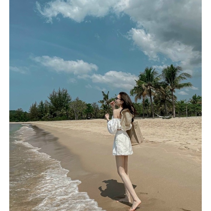 SÉT GẤM TRẮNG BẸT VAI