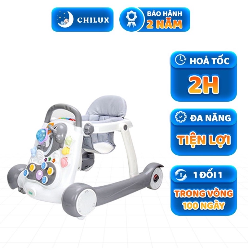 Xe tập đi cho bé Chilux Walk G, xe tập đi đa năng gấp gọn dễ dàng, bảo hành 2 năm