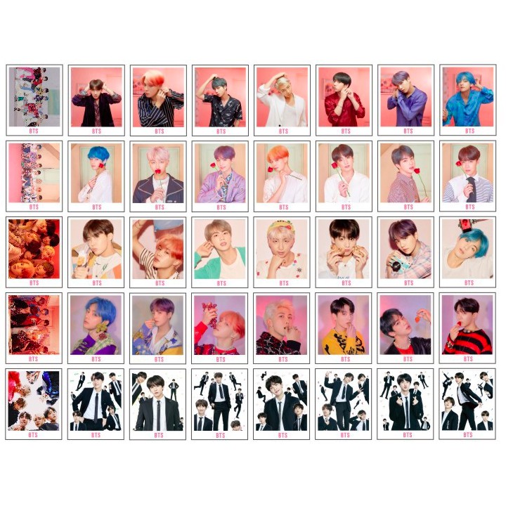 SET LOMO CARD BTS + KẸP + DÂY TREO