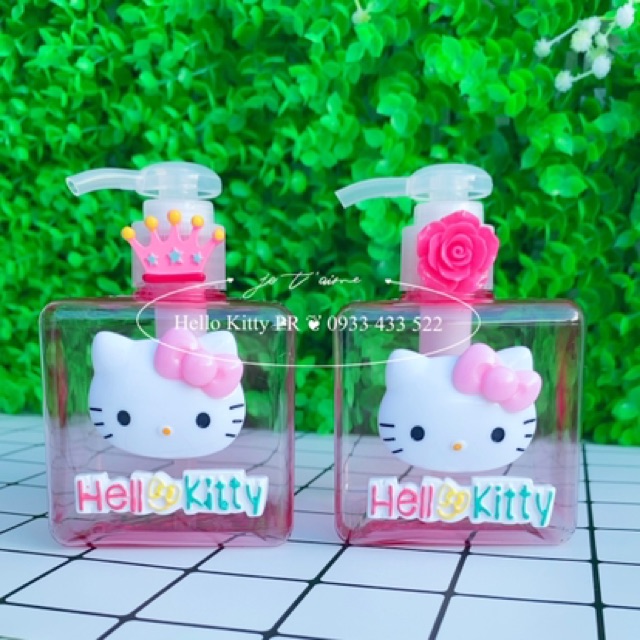 Bình chiết dung dịch Hello Kitty và Doremon