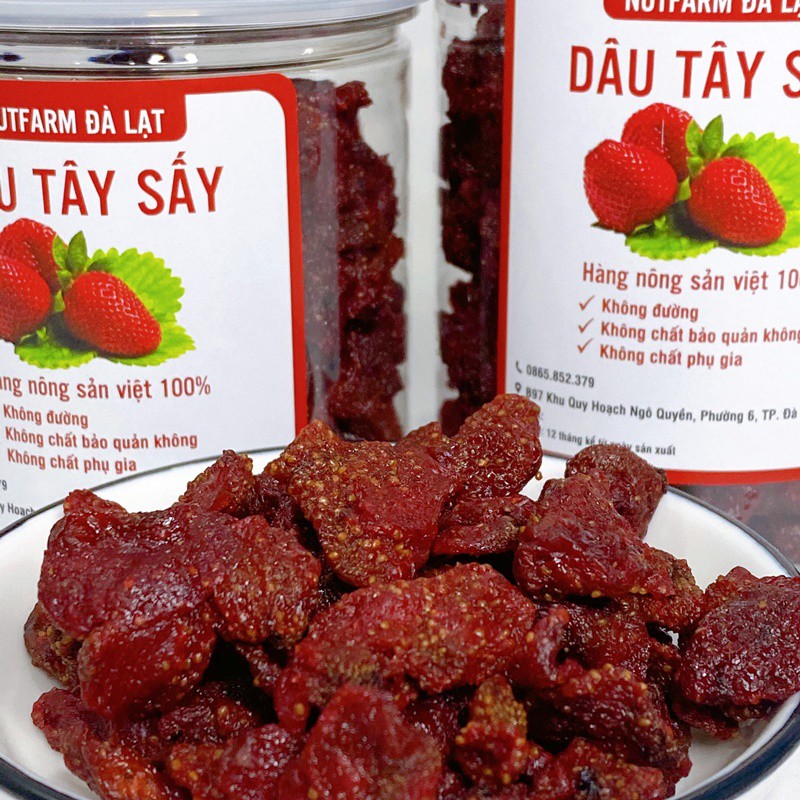 400GR DÂU TÂY SẤY DẺO KHÔNG ĐƯỜNG | TRÁI CÂY SẤY ĐẶC SẢN ĐÀ LẠT