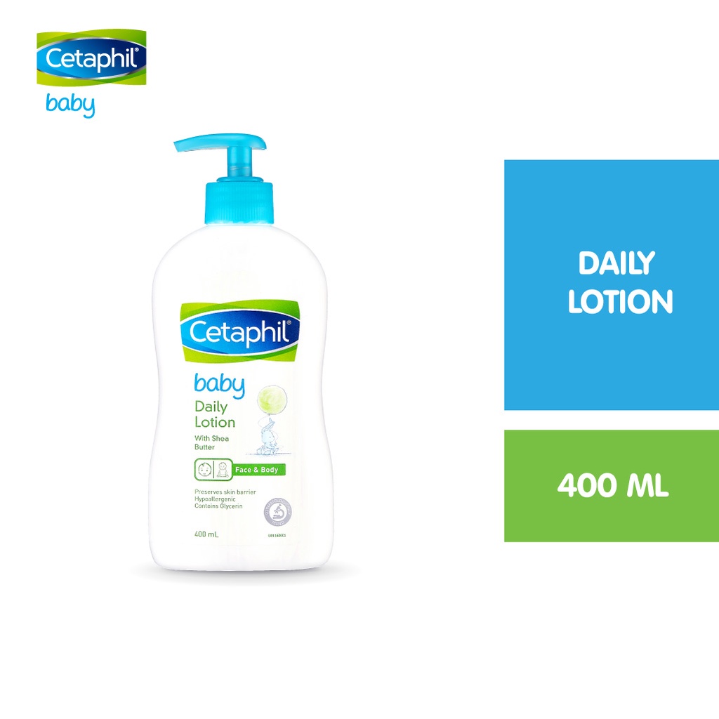 Cetaphil Sữa dưỡng ẩm dịu nhẹ hằng ngày cho bé Baby Daily Lotion 400ml [Chính Hãng]