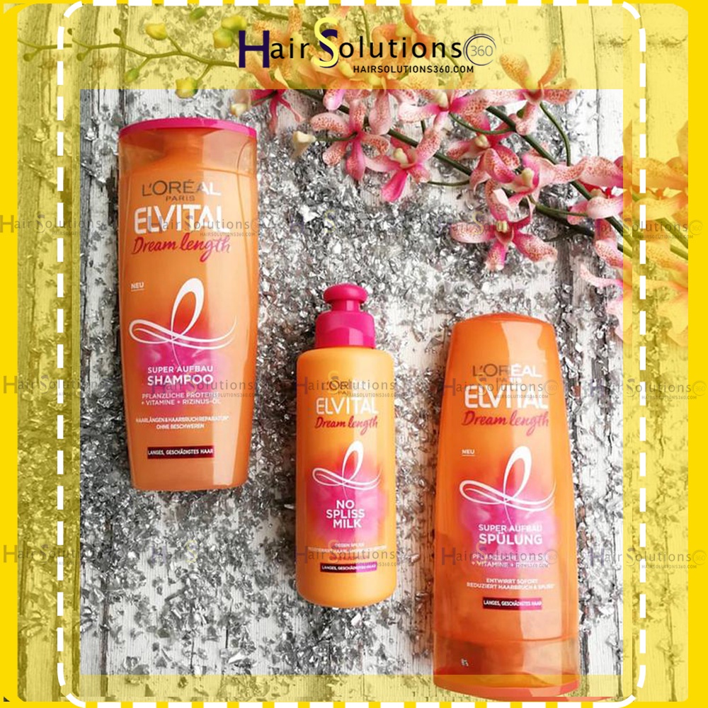 Bộ gội xả Loreal  Dream lenght nuôi dưỡng tóc dài, kích mọc tóc, phục hồi liên kết - HairSolutions