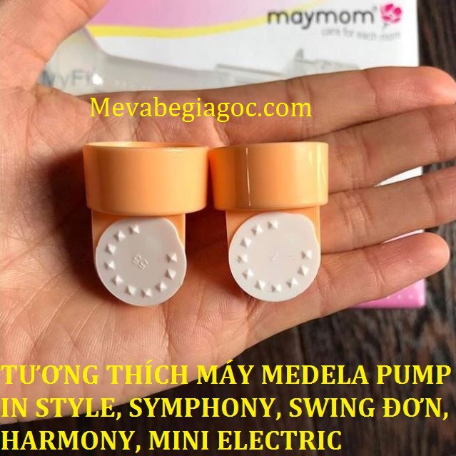 SET 1 Van trắng và 1 Van vàng Maymom - Tương thích máy Medela Pump in Style, Symphony, Swing đơn, Harmony, Mini Electric