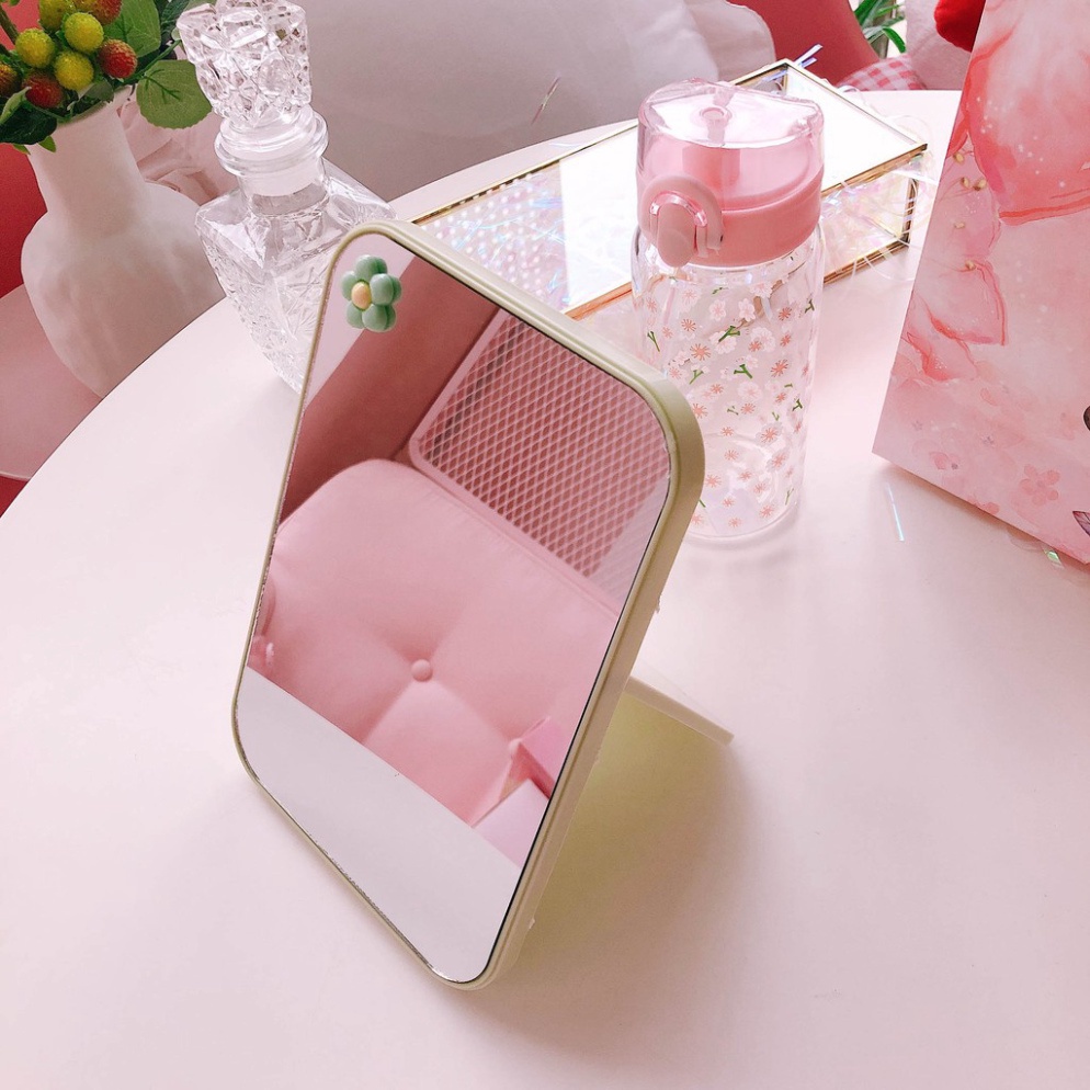 Gương để bàn trang điểm Hàn Quốc xinh xắn dễ thương DANA