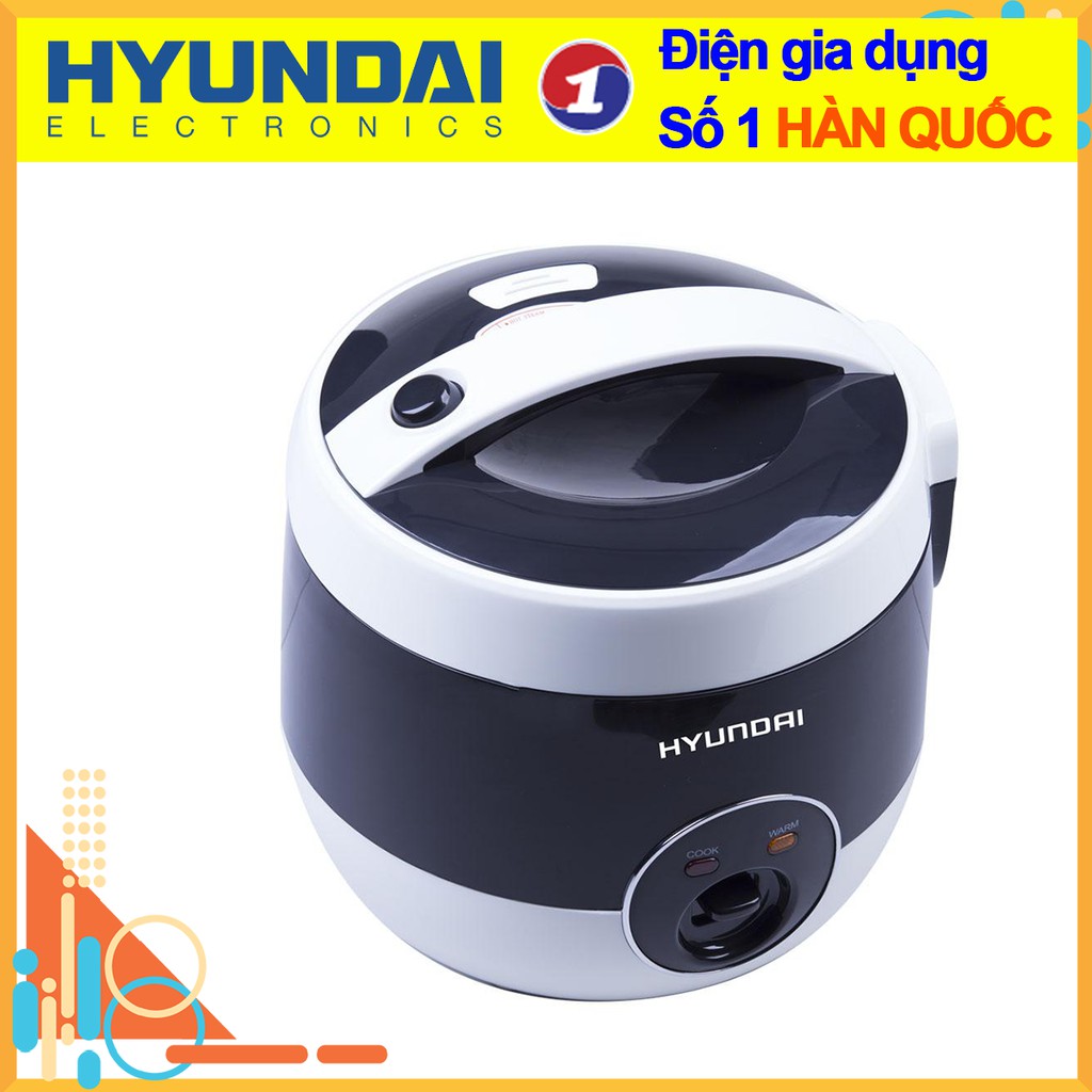 Nồi Cơm Điện Cơ  Hyundai Hàn Quốc HDE 2000R Công Suất 500W 1.2L Công Nghệ Nấu 3D giữ Nhiệt Lâu