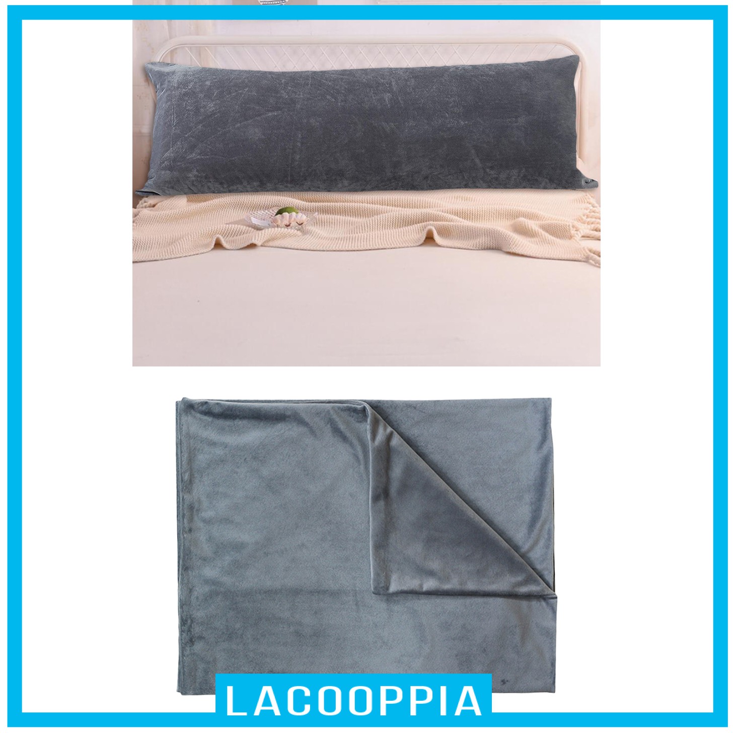 [LACOOPPIA] Non-Allergenic Bolster Pillow Case Long Body Support Orthopedic Pregnancy