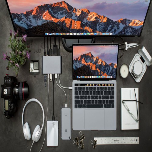 Cổng Chuyển MacBook Pro Hyperdrive Ultimate 11-in-1 USB-C Hub GN30 [Chính Hãng] Bảo Hành 24 Tháng