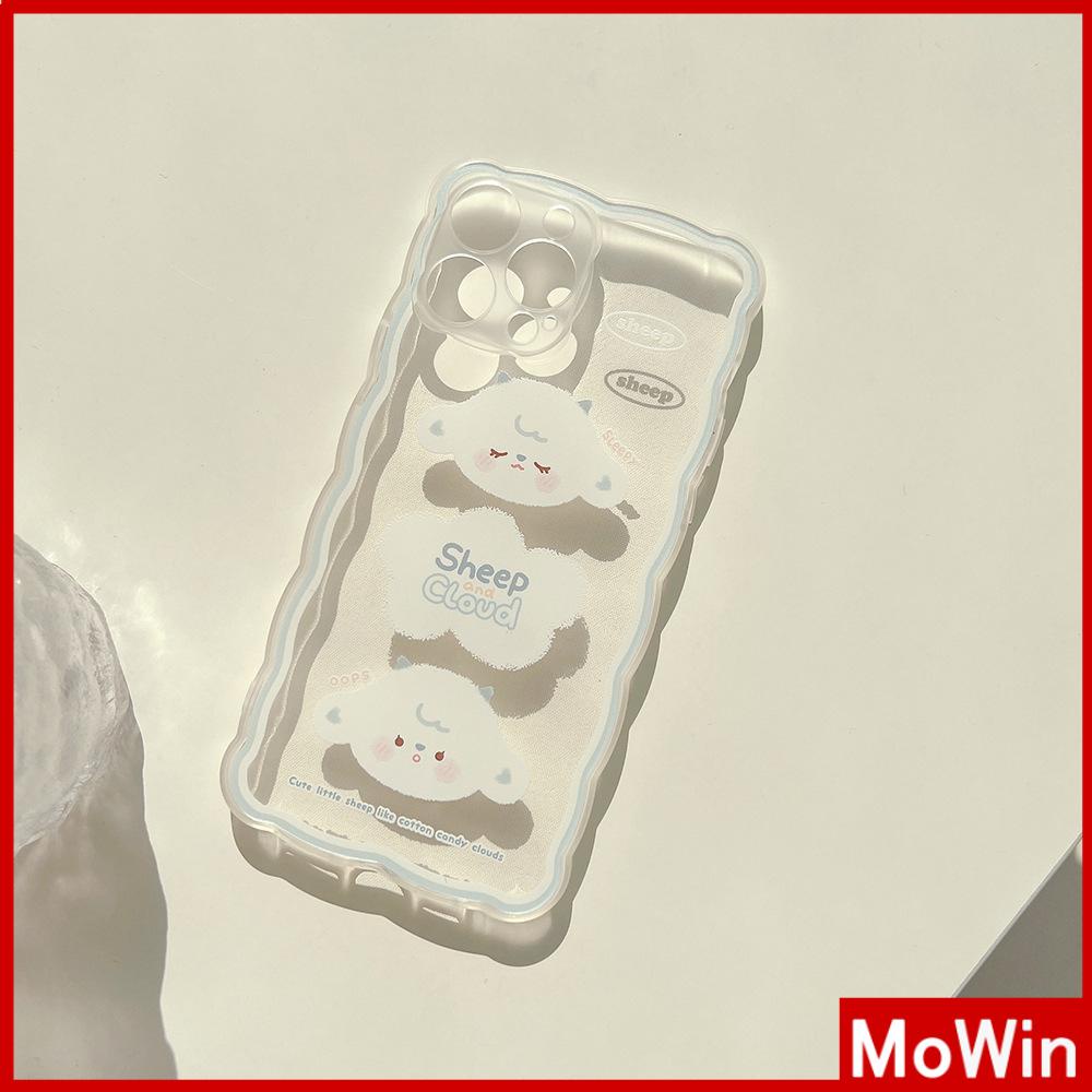 Ốp điện thoại silicon mềm họa tiết mây trắng chống trượt thích hợp cho iPhone 13 ProMax/12 ProMax /11/ 7Plus