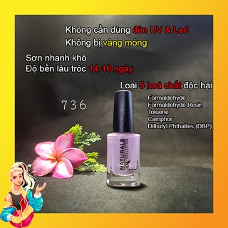 [Sơn Thường Như Sơn Gel] Sơn Móng Tay Màu Tím Sữa 15ml ONC Organic Naturals Collection