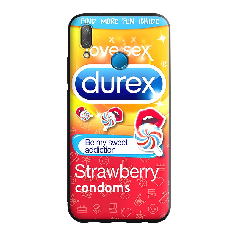 DUREX Nya Ốp Điện Thoại Silicon Mềm Họa Tiết Thời Trang Cho iphone xr / 6 / 6s / 7 / 7 plus / 8 / 8 plus / se 2020