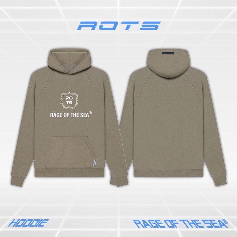 ÁO HOODIE UNISEX FORM RỘNG ROTS BASIC LOGO