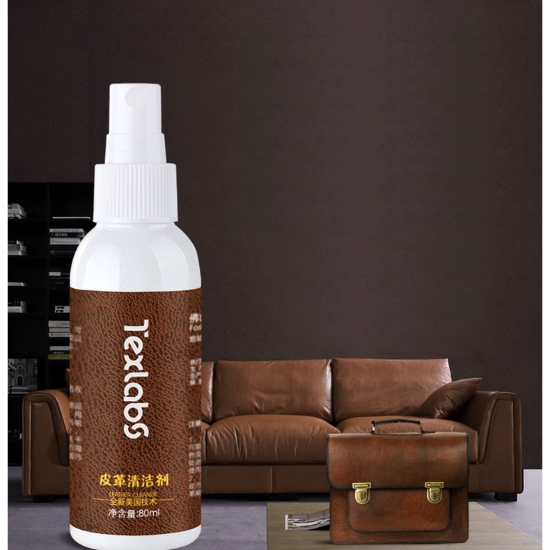 Dung Dịch Làm Sạch Vết Bẩn Đồ Da, Ghế Sofa Da Cao Cấp Texlabs 80ml MARRYSTORE