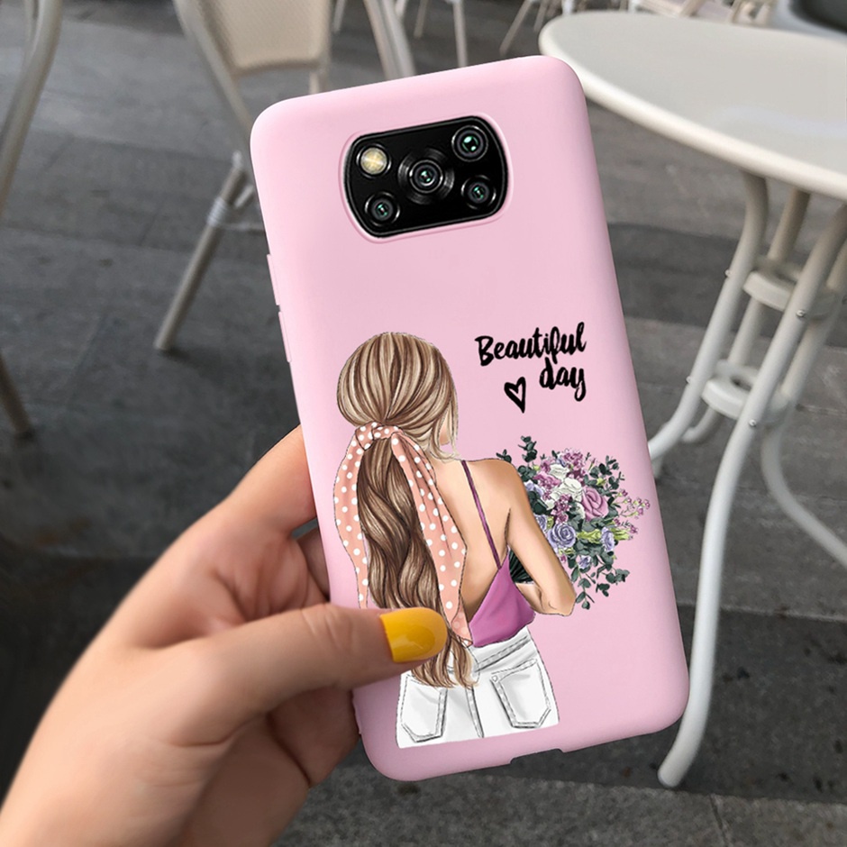 Ốp Điện Thoại TPU Silicon Mềm In Họa Tiết Hoạt Hình Màu Sắc Ngọt Ngào Cho Xiaomi Poco X3 Pro Poco X3 NFC X 3 PocoX3