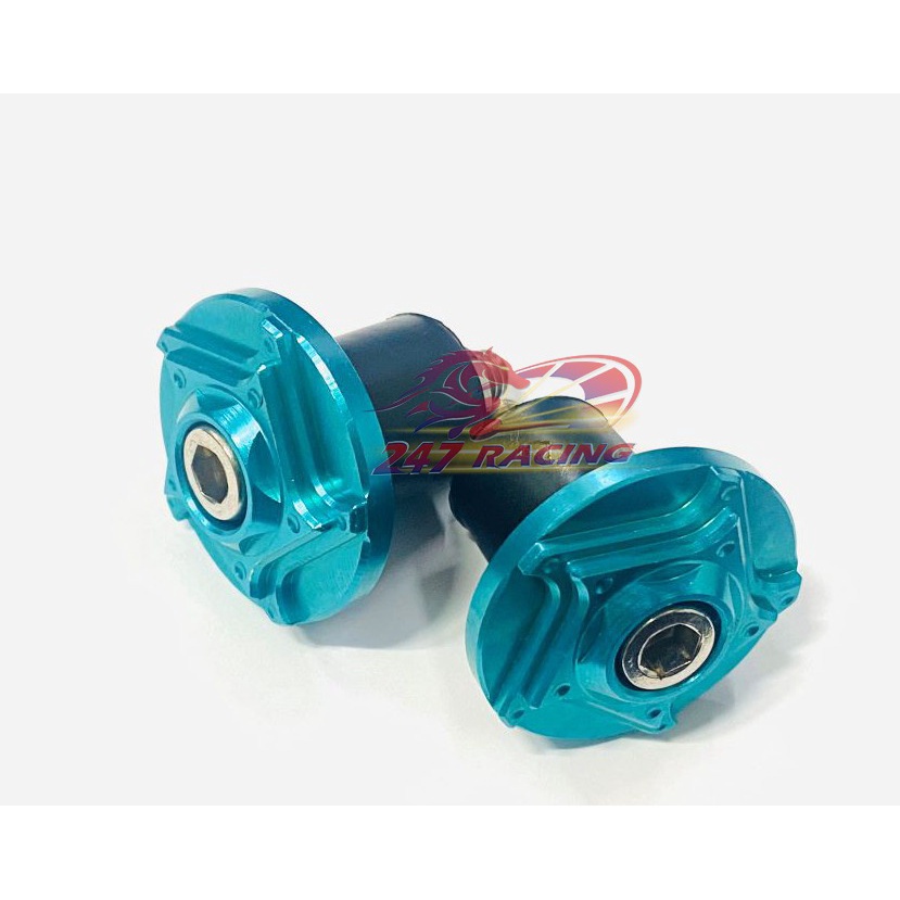 Gù tay lái Titan Xanh Lục GR5 gắn tay lái xe máy Sirius,Exciter,Wave,Dream...nhôm CNC lên màu