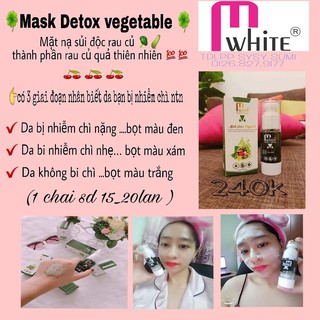 mask detox sủi bọt mwhite