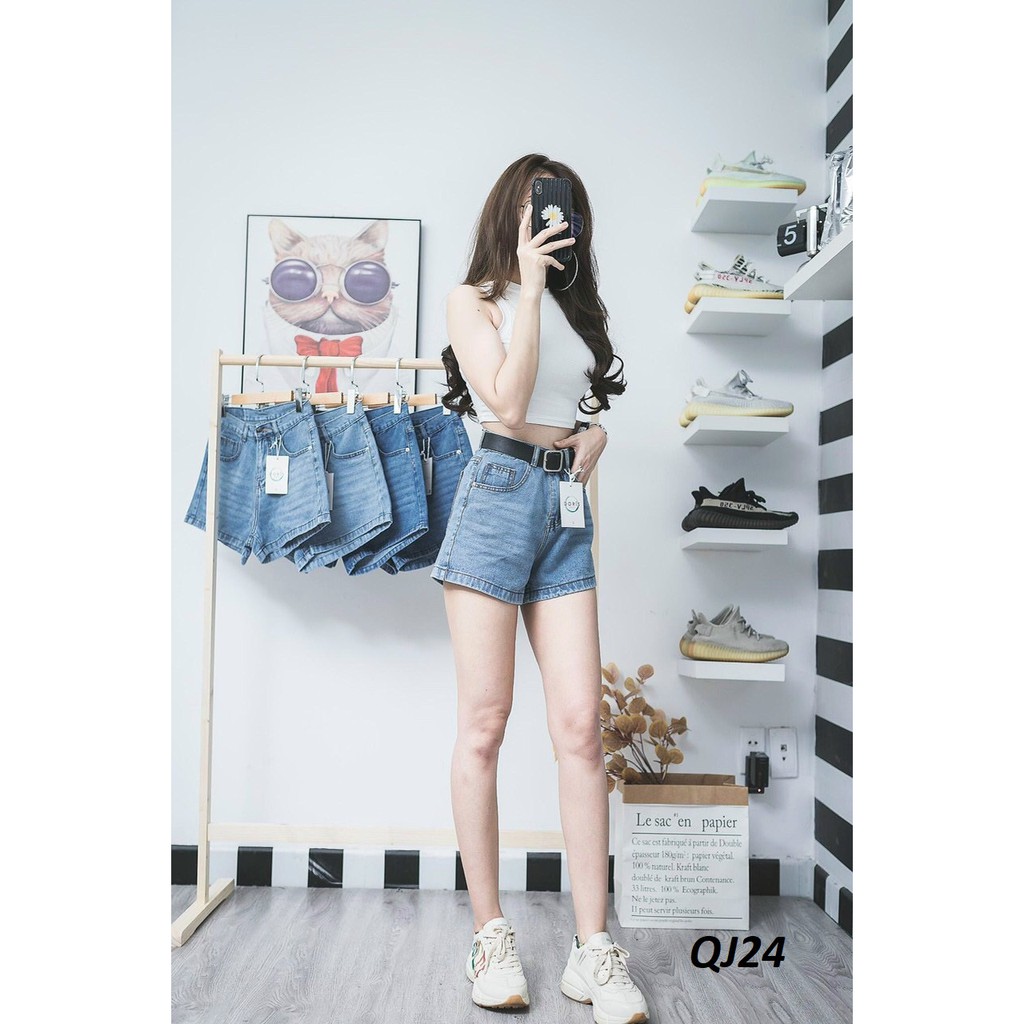 Quần jeans short nữ cơ bản  QJ24