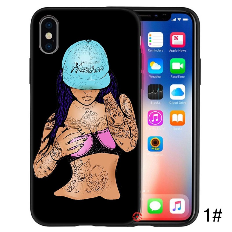 Fn90 Ốp Điện Thoại Silicon Mềm In Hình Cô Gái Quyến Rũ Cho iphone se xr 5 5s 6 6s 7 8 plus 11 pro max