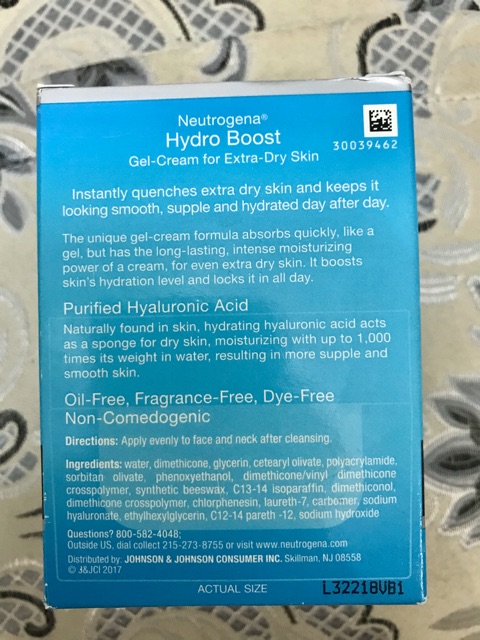 Kem dưỡng ẩm Neutrogena Hydro Boost Gel Cream