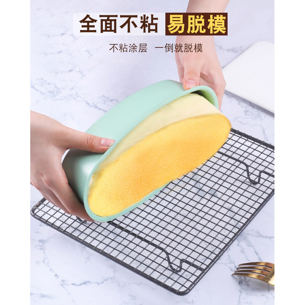 Kalaien Khuôn Làm Bánh Phô Mai Hình oval Bằng Thép carbon Không Dính