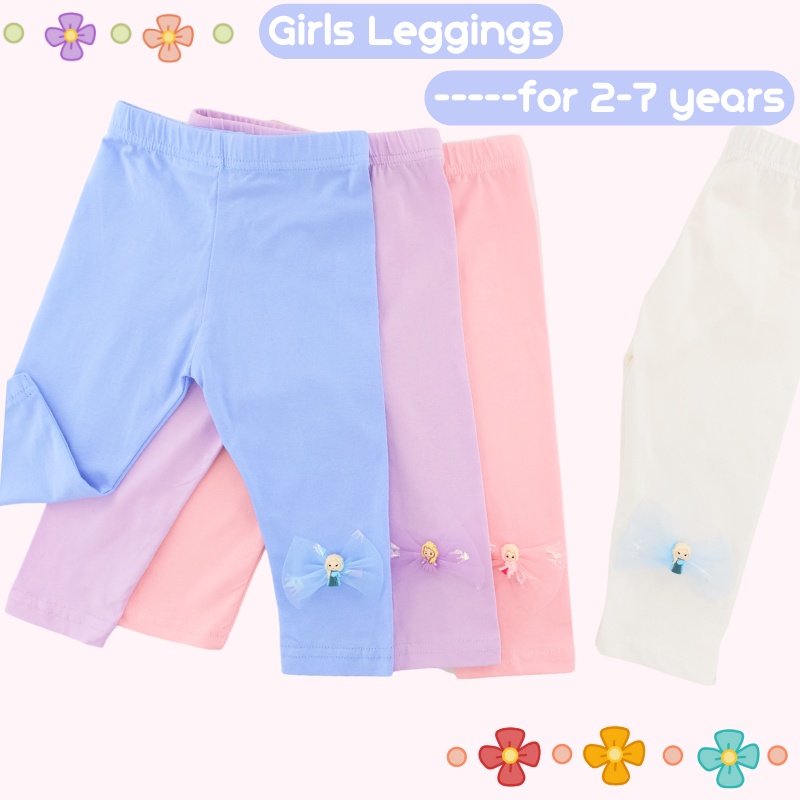 Quần Legging Đính Nơ 3D Phong Cách Hàn Quốc Kiểu Dáng Mới 2022 Dành Cho Bé Gái