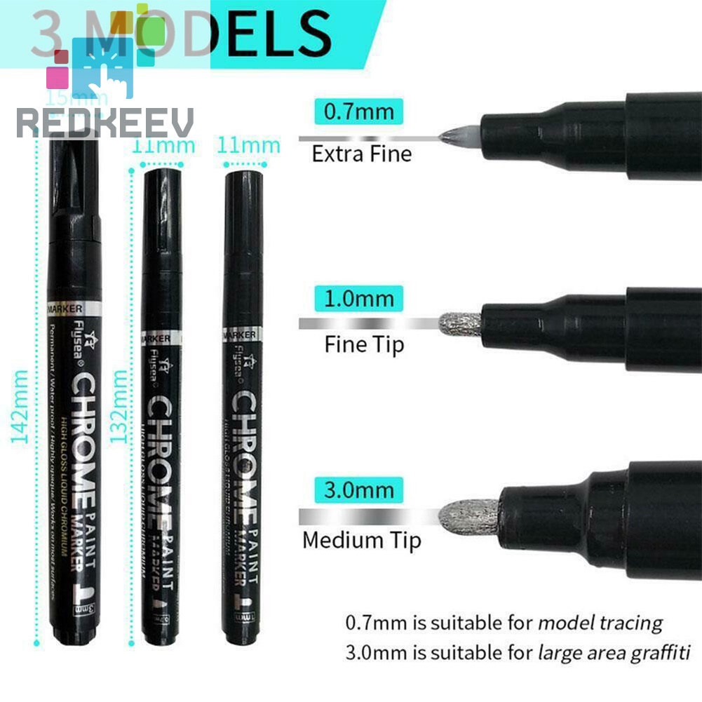 Bút lông tráng gương màu phản quang độc đáo DIY