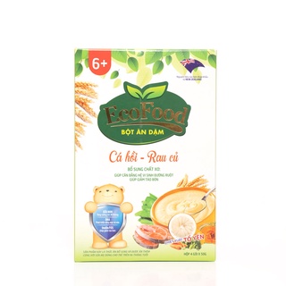 Bột Ăn Dặm Ecofood vị Cá Hồi - Rau Củ cho bé 6m+ - Thực đơn ăn dặm - Ăn dặm kiểu Nhật - Ăn dặm truyền thống