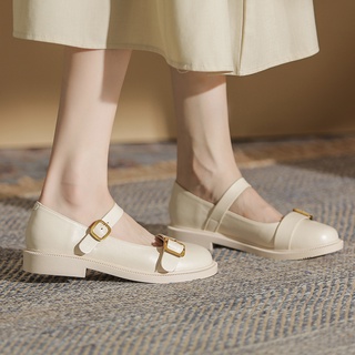 Giày Lười Da Đế Dày 3cm Thời Trang Cho Nữ