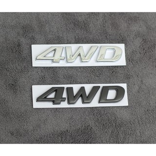 Tem chữ 4WD trang trí xe