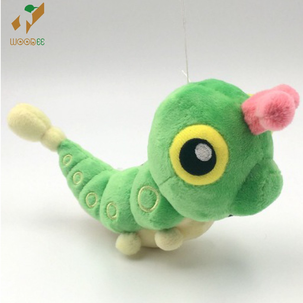 Gấu bông pokemon anime Caterpie 13cm size fit Nhật