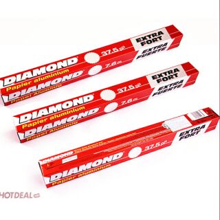 (SIÊU RẺ) Giấy bạc nướng chịu nhiệt cao cấp DIAMOND 7.6m × 45.7cm