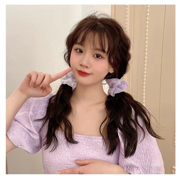 Set 5 Dây Cột Tóc Màu Tím Tươi Mới