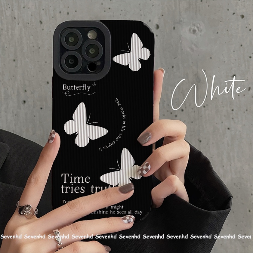 Ốp Điện Thoại Họa Tiết Bướm Thời Trang Cho iPhone 13 12 11 Pro Max SE2020 X XR Xs Max 7 8 6 6s Plus