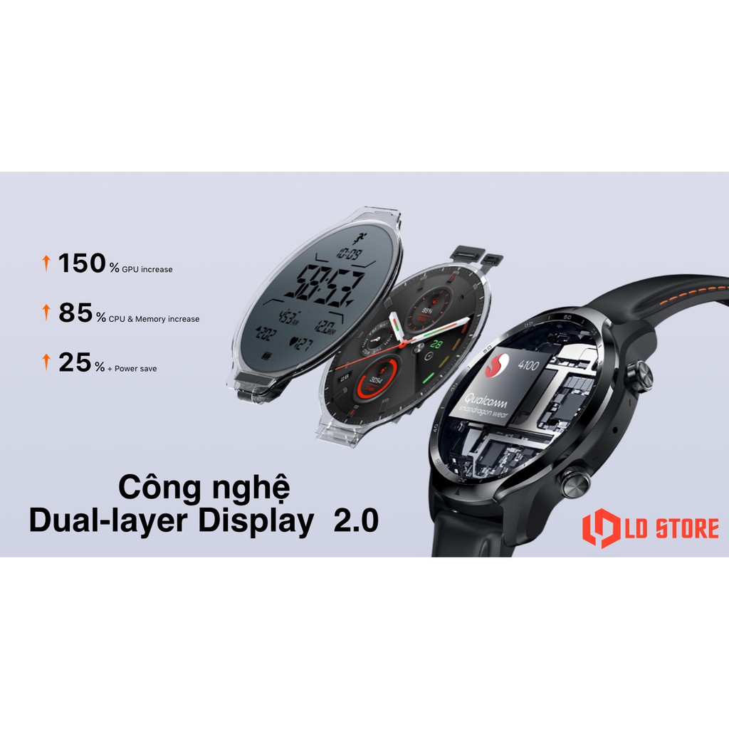 Đồng hồ thông minh Wear OS Ticwatch Pro 3 ESIM 4G LTE