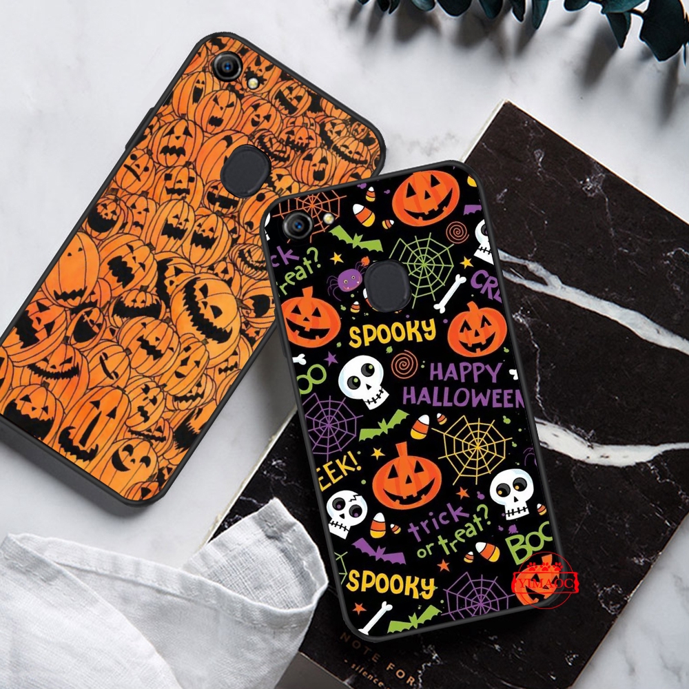 Ốp điện thoại dẻo họa tiết hoạt hình bí ngô Halloween độc đáo cho OPPO A1K A5 A9 2020 REALME 2 A5 3 5 PRO X LITE