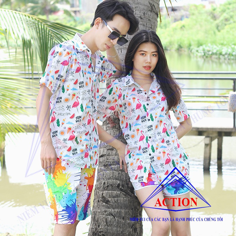 ÁO HỌA TIẾT ĐI BIỂN CHO CẶP ĐÔI MÃ SP : HT05 | BigBuy360 - bigbuy360.vn