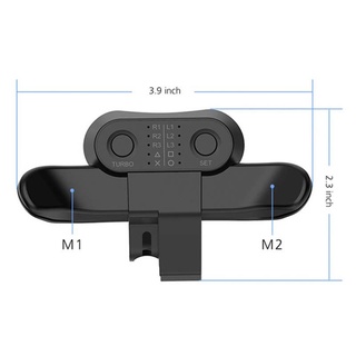 For PS4 Extended Gamepad Back Button Attachment Controller Paddles For DualShock4 Rear Extension Keys With Turbo Accessories