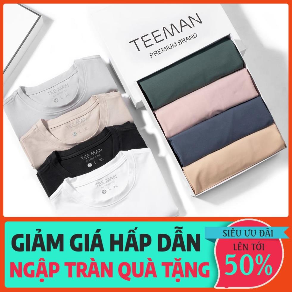 Áo thun nam cổ tròn TEEMAN cao cấp, lịch lãm - TEEMAN new