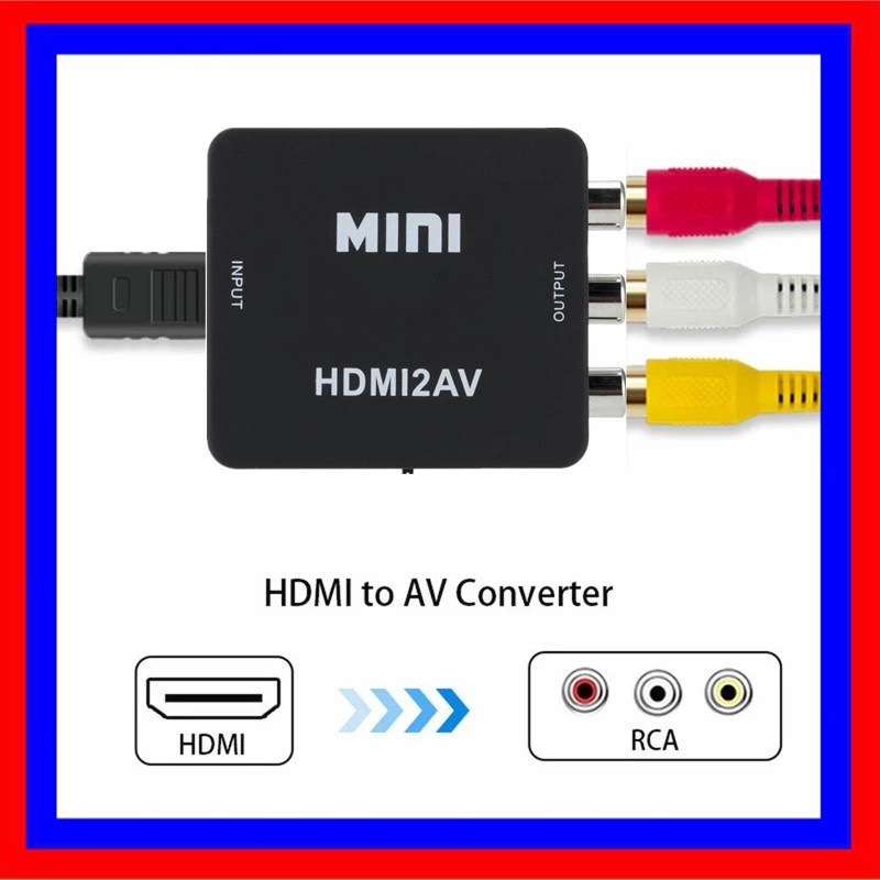 Bộ Chuyển HDMI ra AV ARIGATO Chống Nhiều Hình Ảnh Siêu Nét Bảo Hành 12 Tháng.BH1