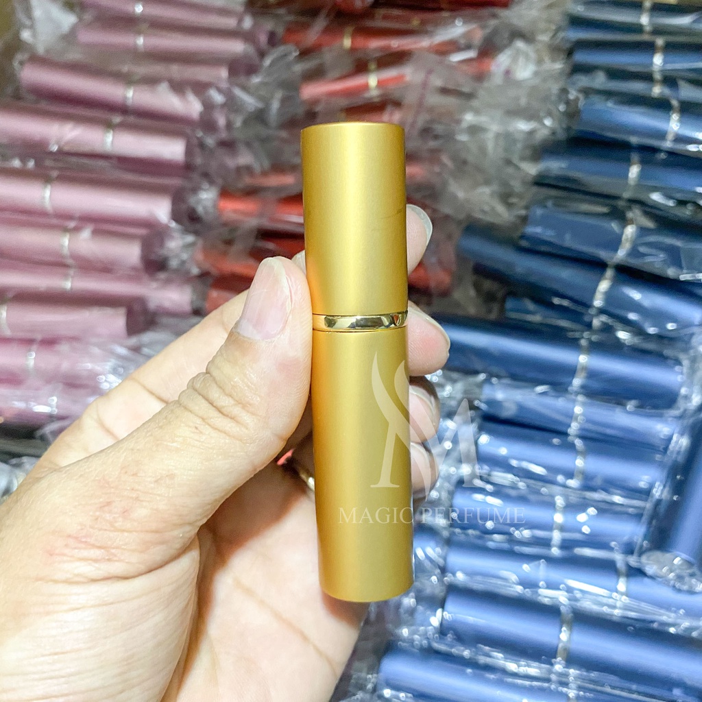 Chai lọ chiết nước hoa 5ml vỏ nhôm 2 lớp loại đẹp, không rò rỉ, chảy nước
